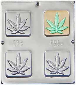 Marijuana Leaf Square