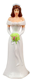 Caucasian Bridesmaids - White Dress