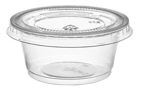 2oz Portion Cups with Lids- qty 25