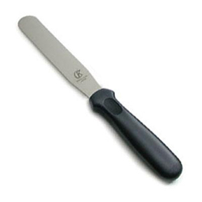 Spatula - Straight - Plastic Black Handle - 8"