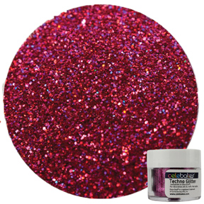 Techno Glitter - Raspberry