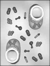 3-1/2" BOOTIE W/ACC. CHOC MOLD