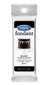 Satin Ice Fondant - Black - 4.4oz