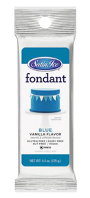 Satin Ice Fondant - Blue - 4.4oz