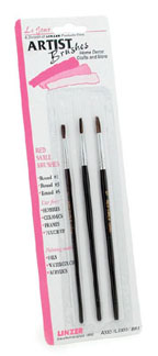 Paint Brushes-Red Sable Set