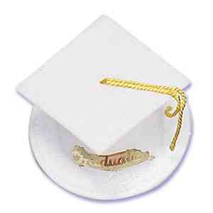 Graduation Hat - White