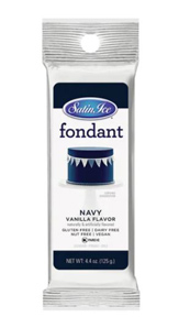 Satin Ice Fondant - Navy - 4.4oz
