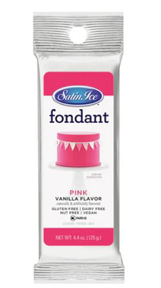 Satin Ice Fondant - Pink - 4.4oz