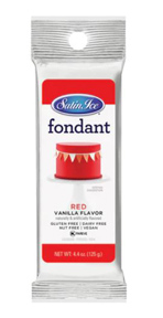 Satin Ice Fondant - Red - 4.4oz