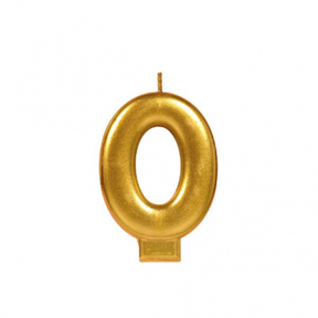 METALLIC NUMERAL GOLD Candle - 0