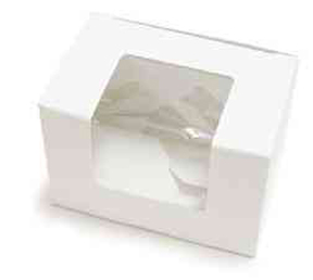 White Egg Box - Small - qty 2