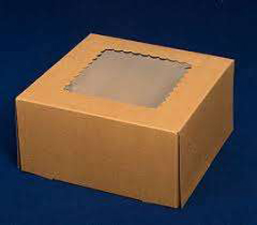 Window Cake Box - 12"x12"x5" - qty 1