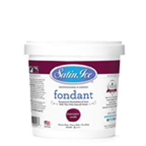 Satin Ice Fondant - Burgundy - 2 LBS 