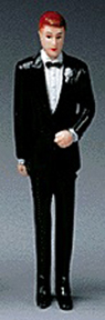 Caucasian Groomsmen - Black Tux