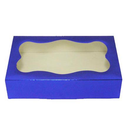 1# Blue Foil Cookie Boxes - QTY 200