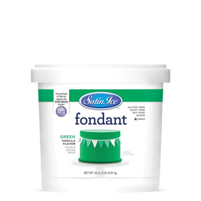 Satin Ice Fondant - Green - 2 LBS