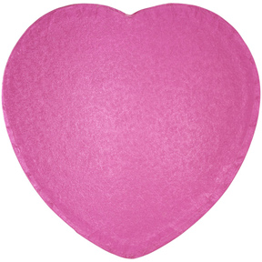 12" Heart Drum - Pink