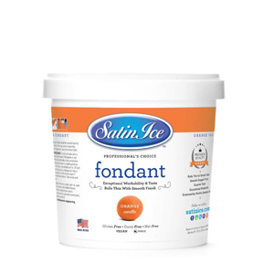 Satin Ice Fondant - Orange - 2 LBS 