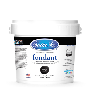 Satin Ice Fondant - Black - 5 LBS 