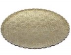 Gold Scalloped Circles - 9" - 100ct