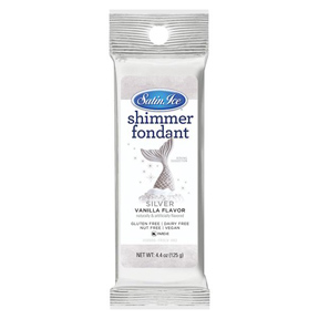 Satin Ice Fondant - Shimmer Silver - 4.4oz