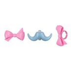 Bow/Mustache Rings - 6ct