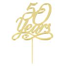 Cake Topper - Gold 50 Years