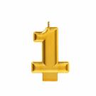 METALLIC NUMERAL GOLD Candle - 1