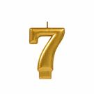 METALLIC NUMERAL GOLD Candle - 7