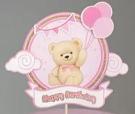 Happy Birthday - Pink Bear