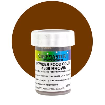 CHEFMASTER POWDER COLORING - 3 GRAMS - BROWN