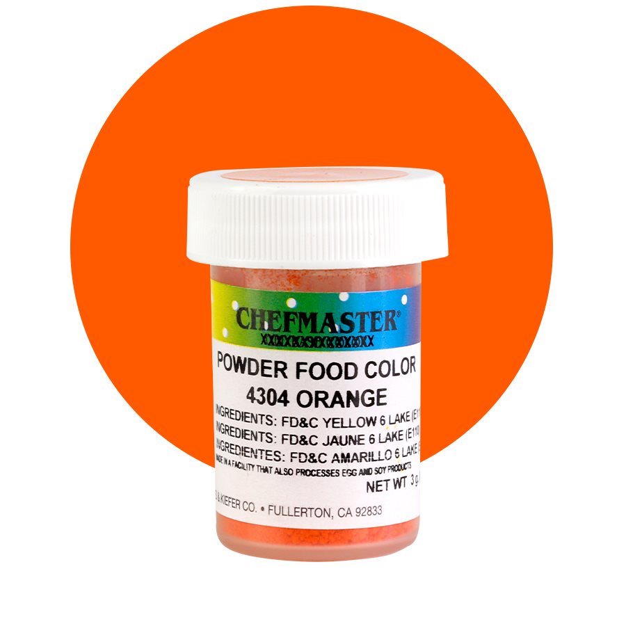 CHEFMASTER POWDER COLORING - 3 GRAMS - ORANGE