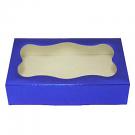1# Blue Foil Cookie Boxes - QTY 1 box