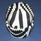 Mini Zebra Baking Cups - Black - 50ct