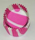 Mini Zebra Baking Cups - Hot Pink - 500ct