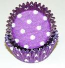 Mini Dot Baking Cups - Purple - 500ct