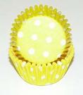 Mini Dot Baking Cups - Yellow - 50ct