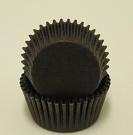 Mini Solid Baking Cups - Black - 50ct