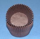 Mini Solid Baking Cups - Brown - 50ct