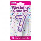 PURPLE NUMERAL CANDLES - 7