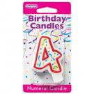 RED NUMERAL CANDLES - 4