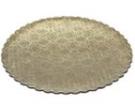 Gold Scalloped Circles - 10" - 100ct